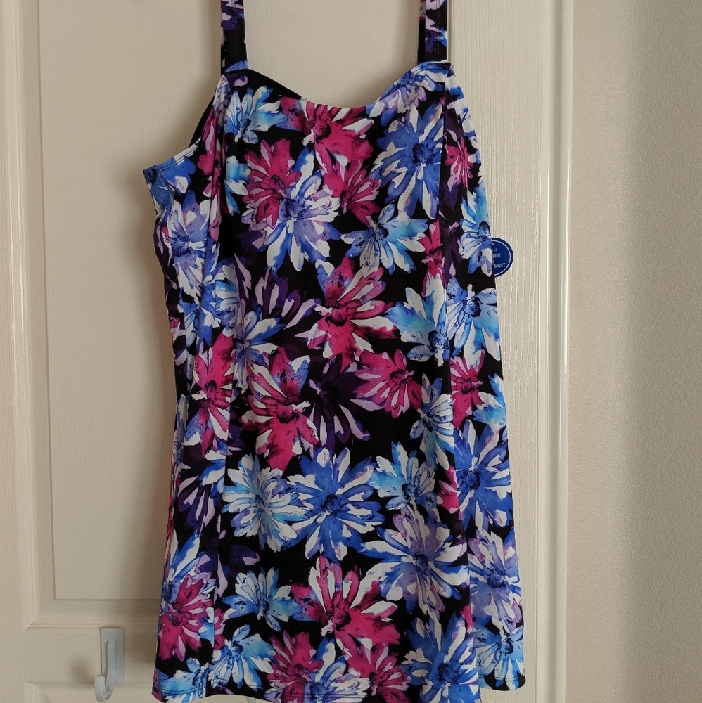 Floral print swimdress